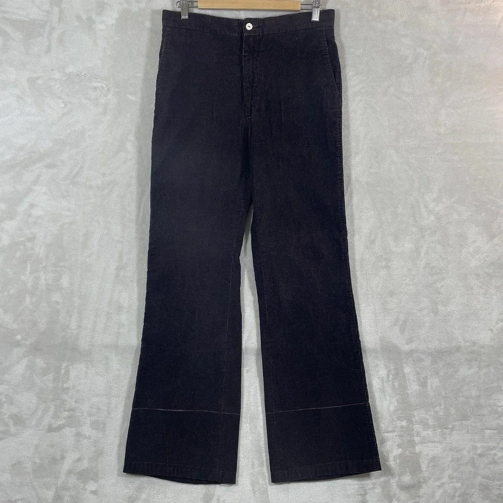 Vtg 70s Levis Corduroy Bell Bottom Flare Pants 32x33 Wildfire Rockstar Brown USA